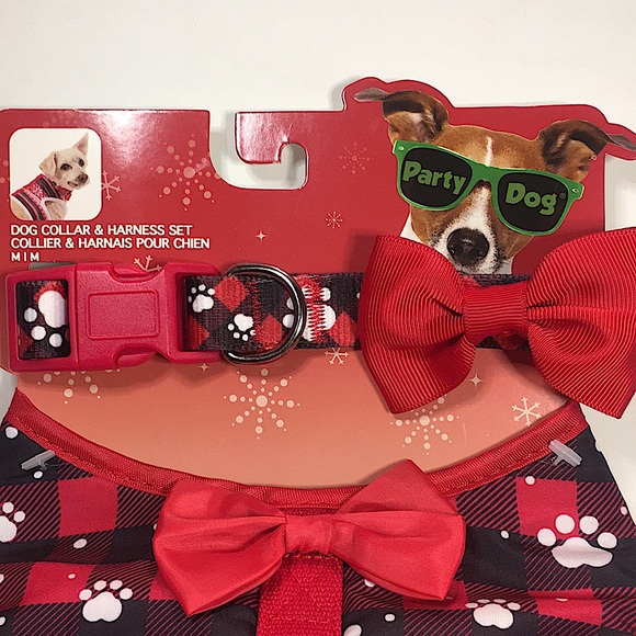 NEW DOG COLLAR & HARNESS SET SIZE M - Picture 2 of 9